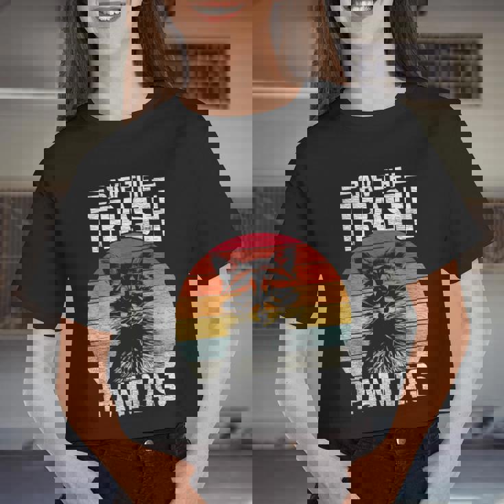Raccoon Crop Top - Vintage Retro Style for Women | Save The Trash Pandas