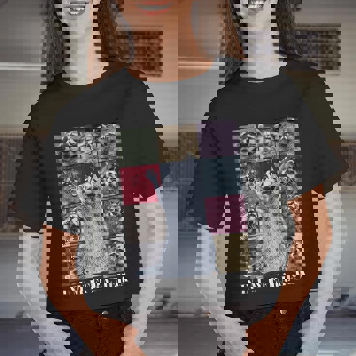 Raccoon Meme Crop Top for Women - Fun Team Trash Design