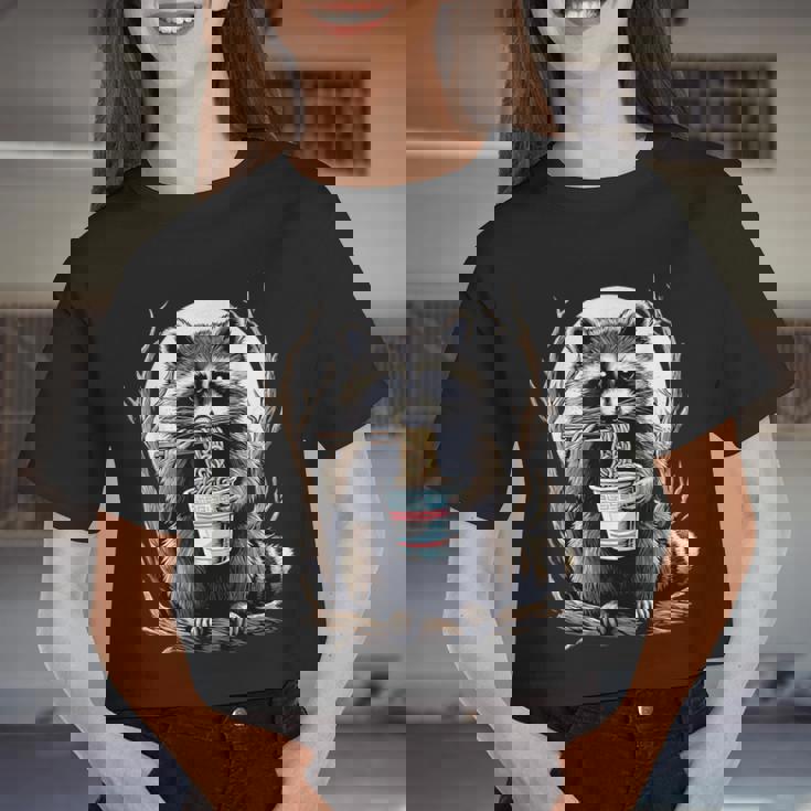 Raccoon Noodle Crop Top for Women & Men | Unisex Fun Design