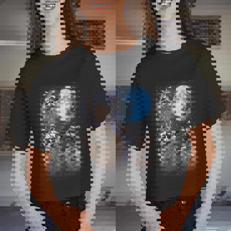 Raccoon Women Crop Top - Moonlit Howl Theme