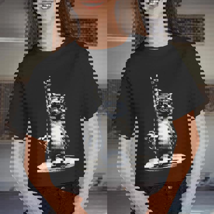Retro Raccoon Rock Music Crop Top - Unisex Style for Men & Women