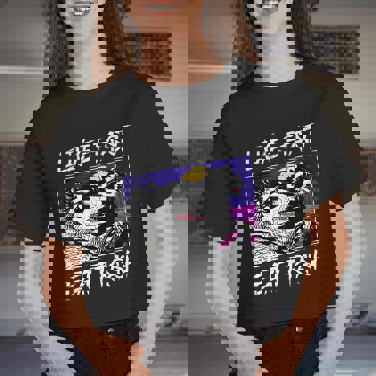 Street Cats Raccoon & Opossum Women's Crop Top | Urban Vibe
