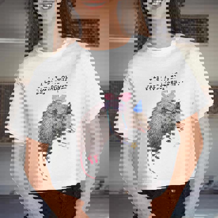 It Is I Your Fairy Godpossum Raccoon Trash Panda Women Crop Top