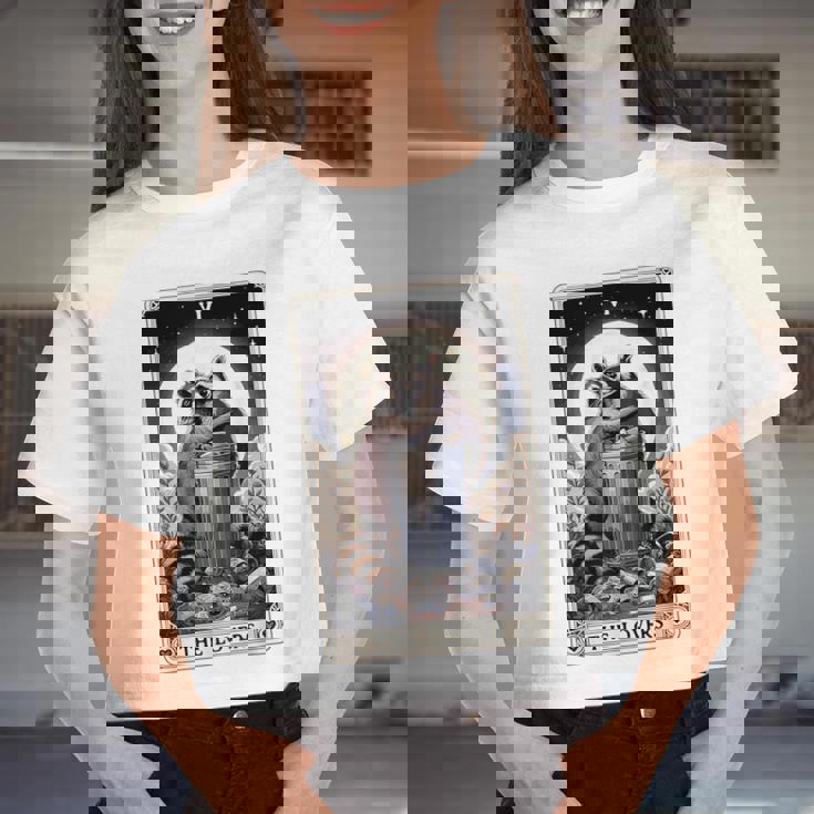 Raccoon Tarot 'The Lovers' Women's Crop Top - Whimsical & Unique