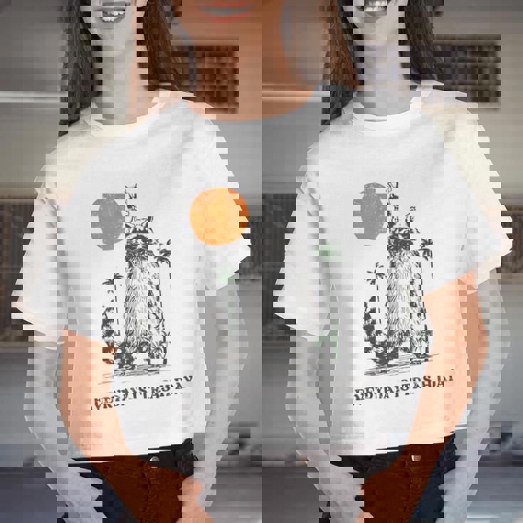 Raccoon Trash Panda Crop Top - Retro 90s Vibe for Women | Everyday Fun