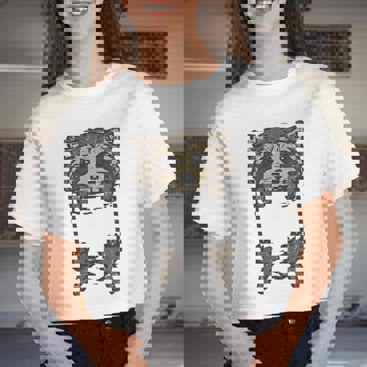 Sarcastic Raccoon Women’s Crop Top - Fun Statement Tee