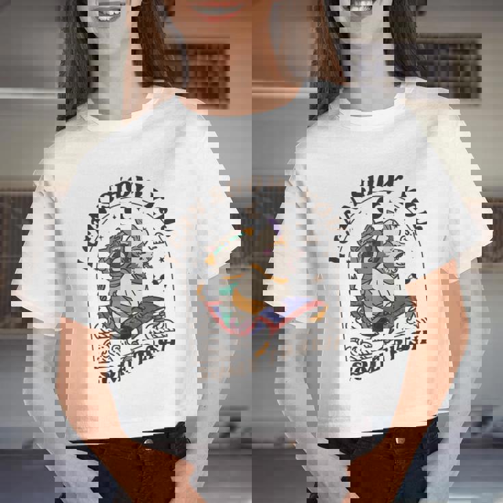 I Can Show You Some Trash Raccoon Possum Raccoon Tee Women Crop Top