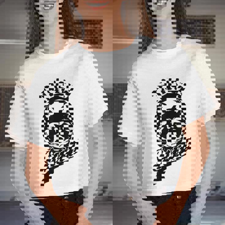 Trash Panda Raccoon Crop Top | Funny Meme for Women