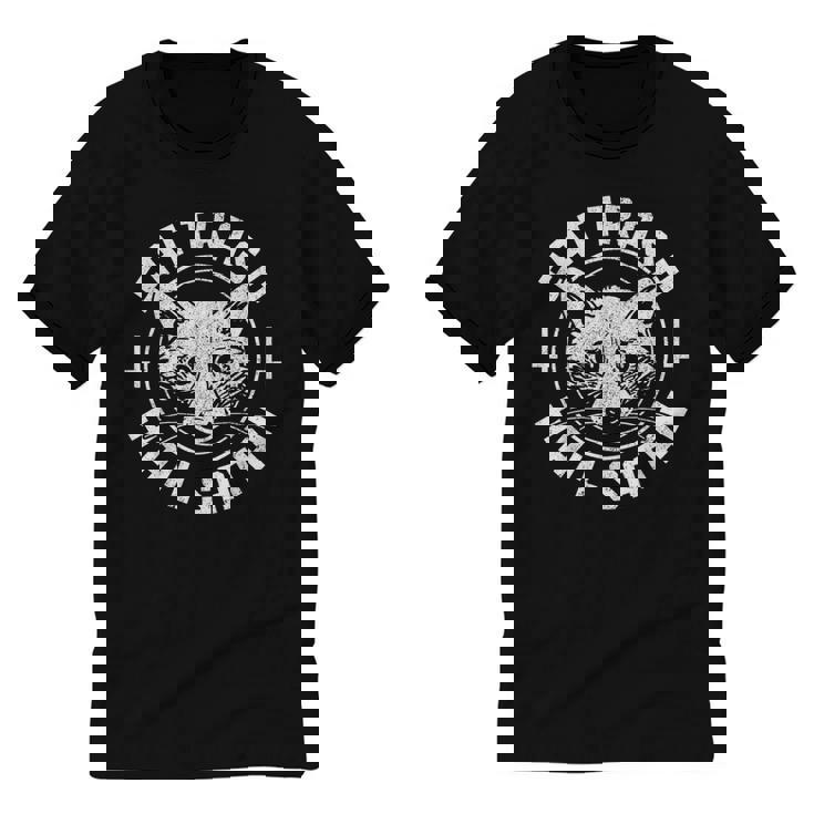 Raccoon Eat Trash Gothic Unisex Cotton T-Shirt | Edgy Style
