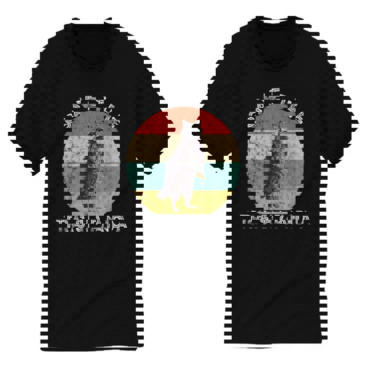 Save the Raccoon T-Shirt - Retro Sunset Cotton Unisex Tee