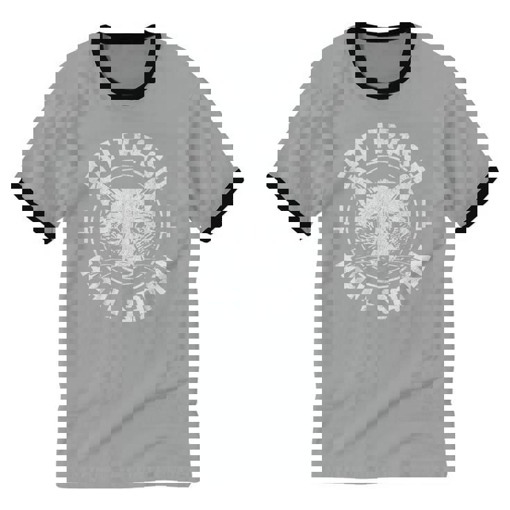 Raccoon Eat Trash Gothic Unisex Cotton T-Shirt | Edgy Style
