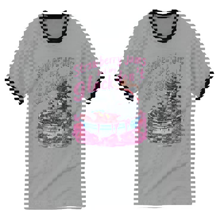 Raccoon Lover Unisex Cotton T-Shirt | Fun Graphic Ringer Tee