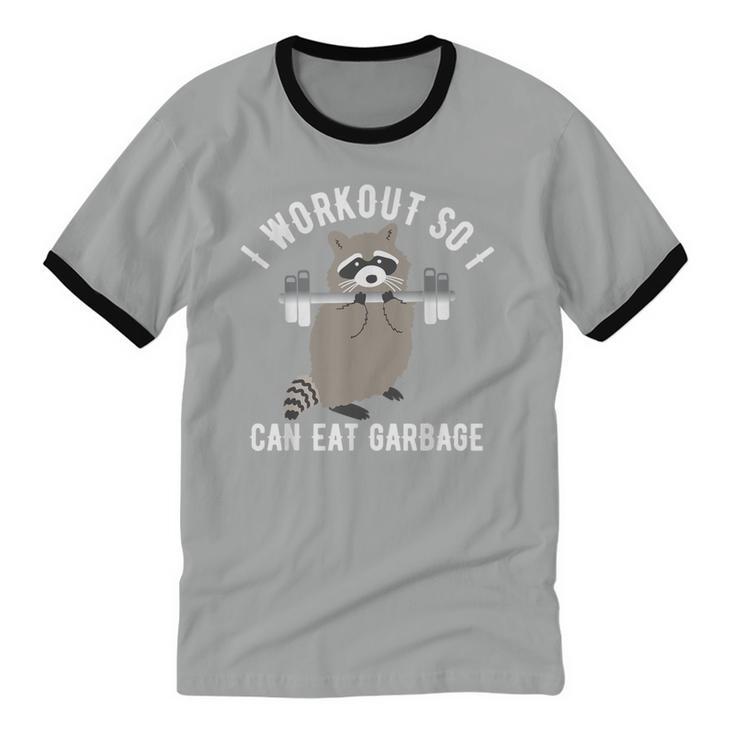 Raccoon Trash Panda Gym Tee - Unisex Cotton Workout Shirt