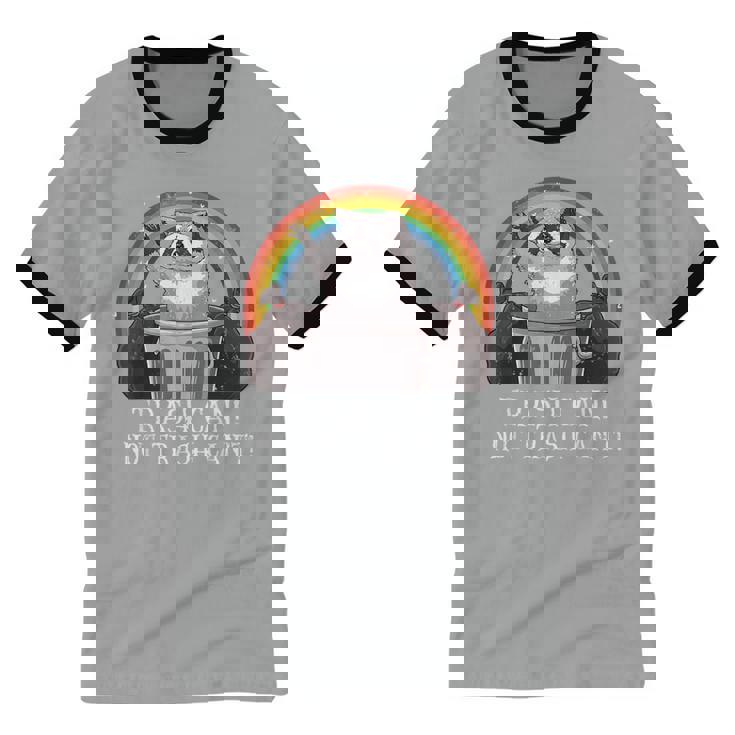 Raccoon 'Trash Panda' Unisex Ringer T-Shirt | Fun Graphic Tee