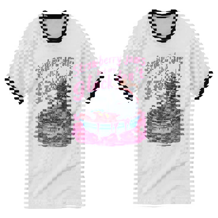 Raccoon Lover Unisex Cotton T-Shirt | Fun Graphic Ringer Tee