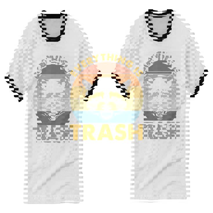 Vintage Raccoon Lovers Unisex Cotton Ringer T-Shirt | Nostalgic Appeal