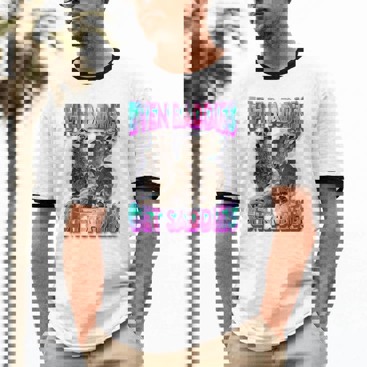 Raccoon Meme Unisex Ringer T-Shirt – Quirky Street Style