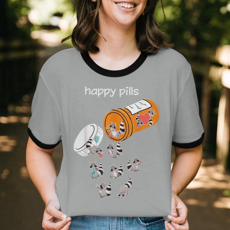Raccoon Lover Cotton Ringer T-Shirt – Whimsical Unisex Happy Vibes Raccoon Lover Cotton Ringer T-Shirt – Whimsical Unisex Happy Vibes