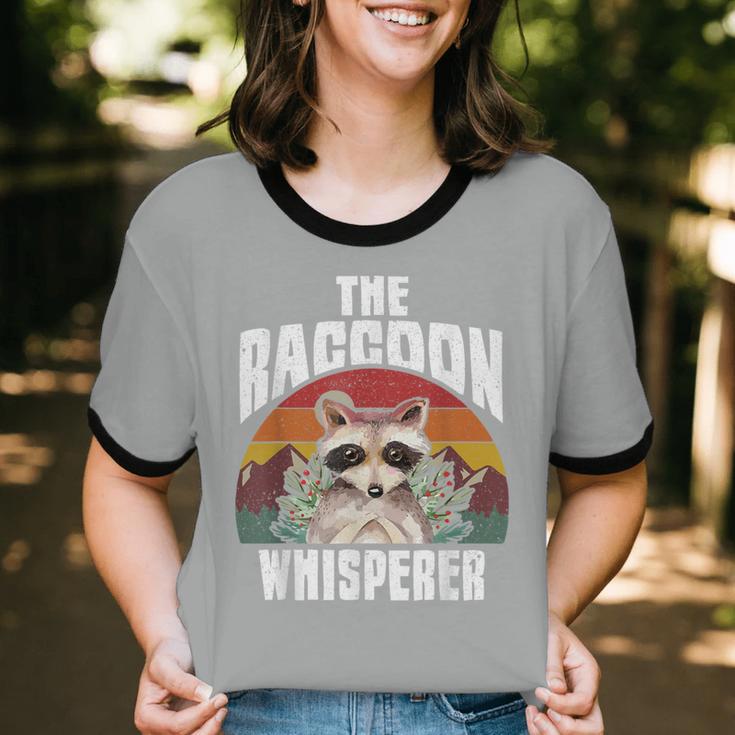 Raccoon Whisperer - Unisex Vintage Ringer T-Shirt for Animal Lovers