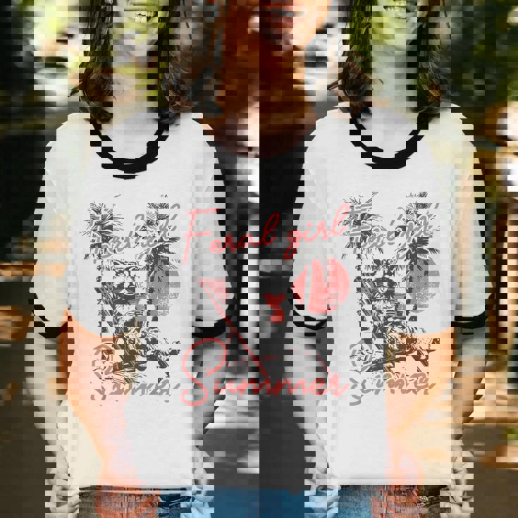 Feral Raccoon Summer | Unisex Cotton Ringer Tee