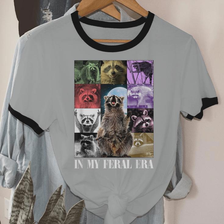Feral Raccoon Meme Ringer T-Shirt – Fun Unisex Cotton Top