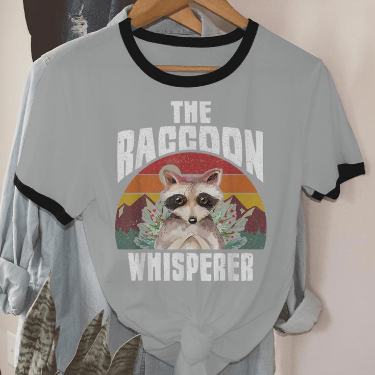 Raccoon Whisperer - Unisex Vintage Ringer T-Shirt for Animal Lovers