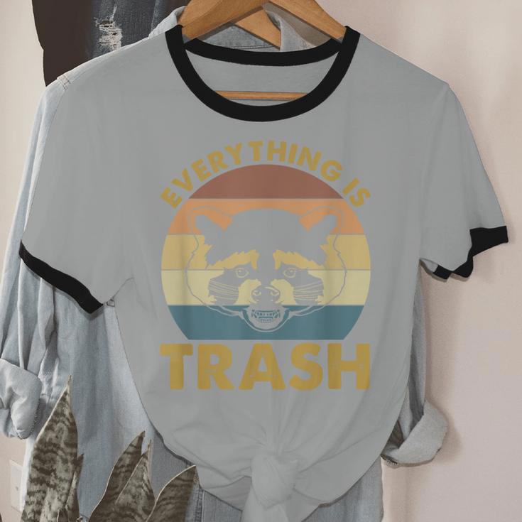 Vintage Raccoon Lovers Unisex Cotton Ringer T-Shirt | Nostalgic Appeal