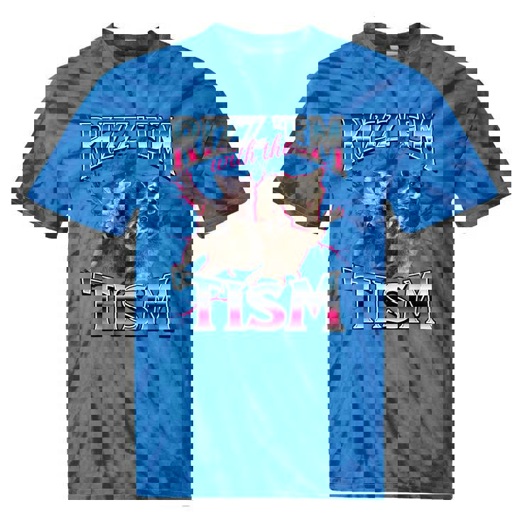 Autism Meme Tie-Dye T-Shirt | Unique Racoon Design Autism Meme Tie-Dye T-Shirt | Unique Racoon Design