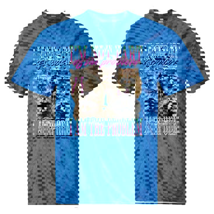 Raccoon Meme Tie-Dye Shirt - Quirky Expression for Casual Wear Raccoon Meme Tie-Dye Shirt - Quirky Expression for Casual Wear