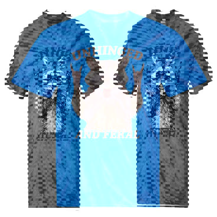 Raccoon Unhinged Feral Retro Tie-Dye T-Shirt - Summer Vibe Raccoon Unhinged Feral Retro Tie-Dye T-Shirt - Summer Vibe