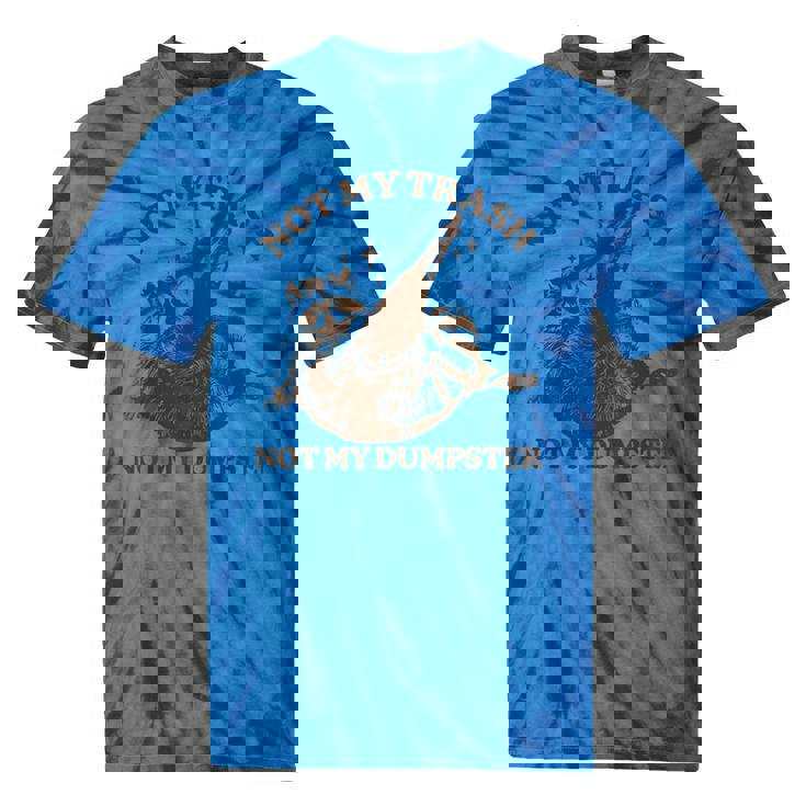 Sarcastic Raccoon Tie-Dye T-Shirt - Not My Trash Theme for Casual Fun Sarcastic Raccoon Tie-Dye T-Shirt - Not My Trash Theme for Casual Fun