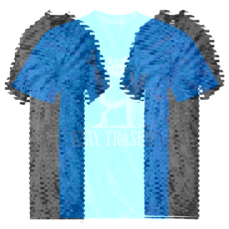 Stay Trashy Raccoon Tie-Dye T-Shirt - Feminine Halloween Fun Stay Trashy Raccoon Tie-Dye T-Shirt - Feminine Halloween Fun