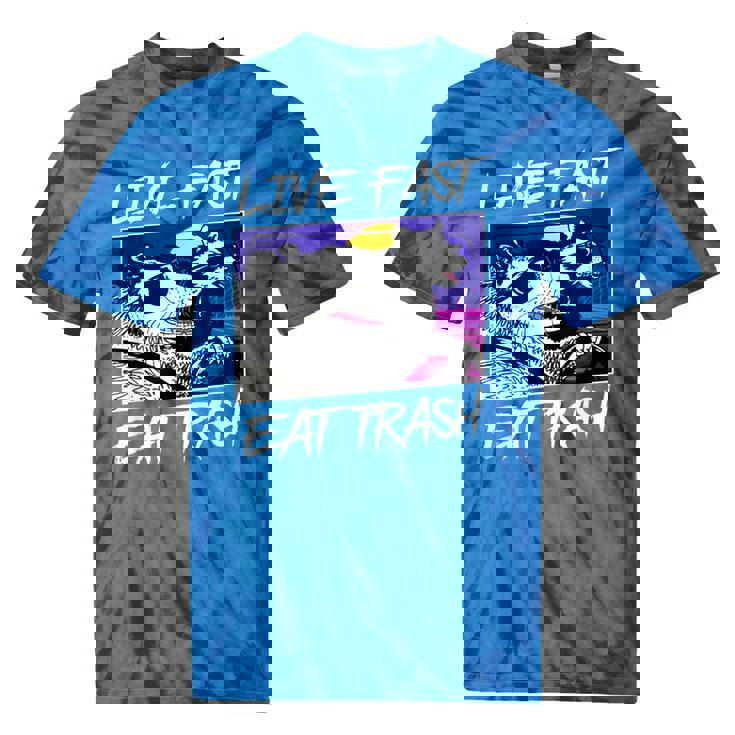 Street Cats & Trash Pandas Live Free | Tie-Dye Cotton Blend T-Shirt Street Cats & Trash Pandas Live Free | Tie-Dye Cotton Blend T-Shirt