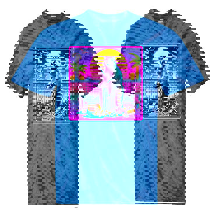 Vaporwave Raccoon Tie-Dye T-Shirt | Retrowave Synthwave Style Vaporwave Raccoon Tie-Dye T-Shirt | Retrowave Synthwave Style