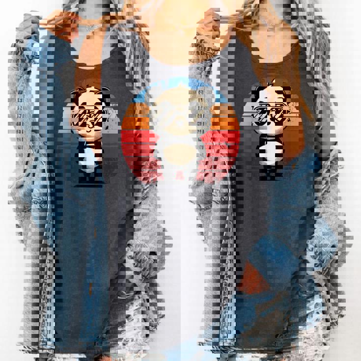 Retro Panda BBQ Pool Party Tank Top - Fun Summer Design