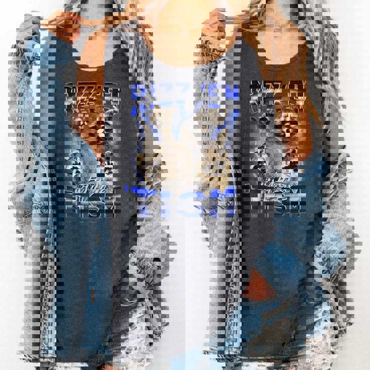 Autistic Raccoon Comfort Colors Tank Top | Rizz Em Meme Fun