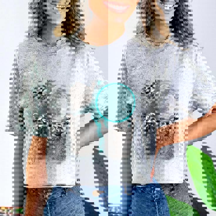 Raccoon Moonlight T-Shirt | Unique Comfort Colors Tee
