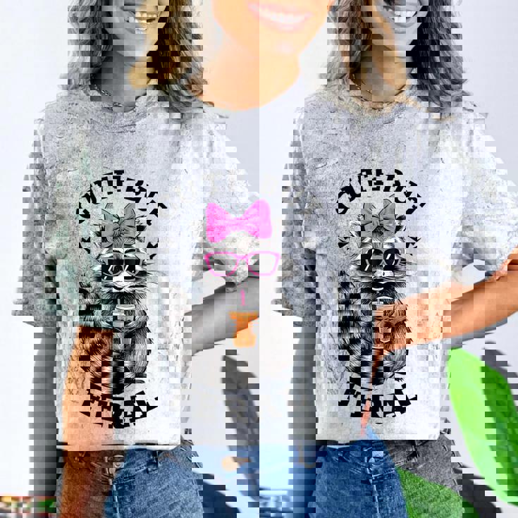 Cute But Feral Colorful Racoon With Sunglasses Racoon Small Comfort Color Blast T-Shirt Cute But Feral Colorful Racoon With Sunglasses Racoon Small Comfort Color Blast T-Shirt
