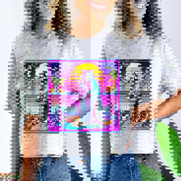 Retro Vaporwave Raccoon Comfort Blast T-Shirt | Synthwave Style Retro Vaporwave Raccoon Comfort Blast T-Shirt | Synthwave Style