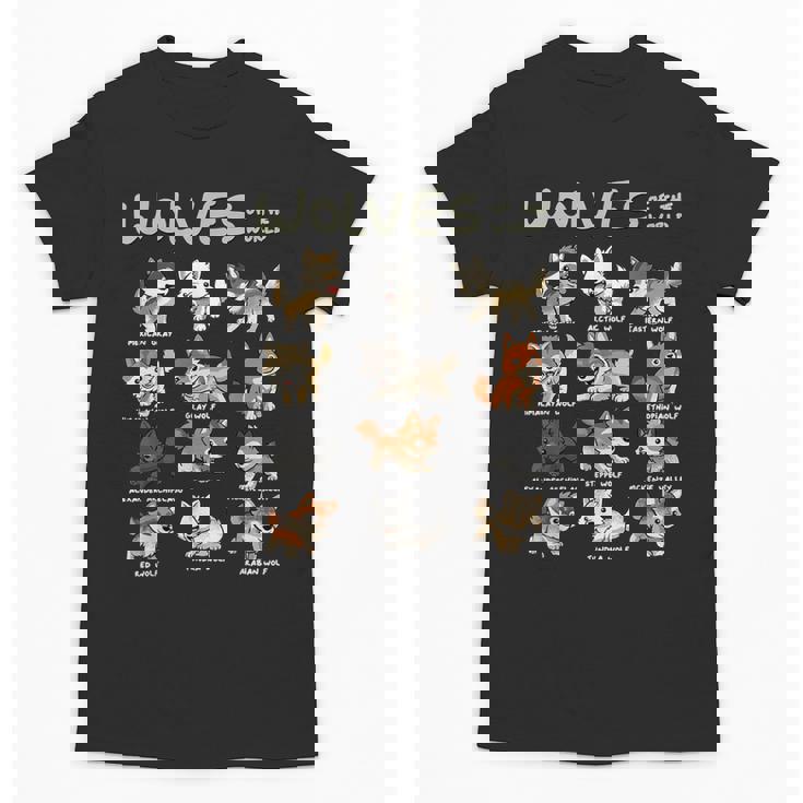 Chibi Wolf Graphic Unisex T-Shirt for Animal Lovers