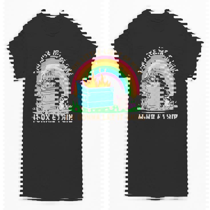 Groovy Raccoon Dumpster Fire T-Shirt - Unique Unisex Design