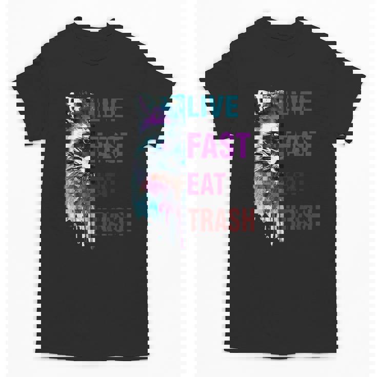Live Fast Eat Trash Raccoon Lovers Unisex T-Shirt - Fun & Quirky Style