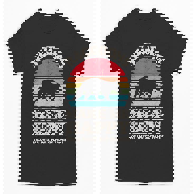Raccoon Lover Retro Tee - Fun Unisex T-Shirt for Animal Fans