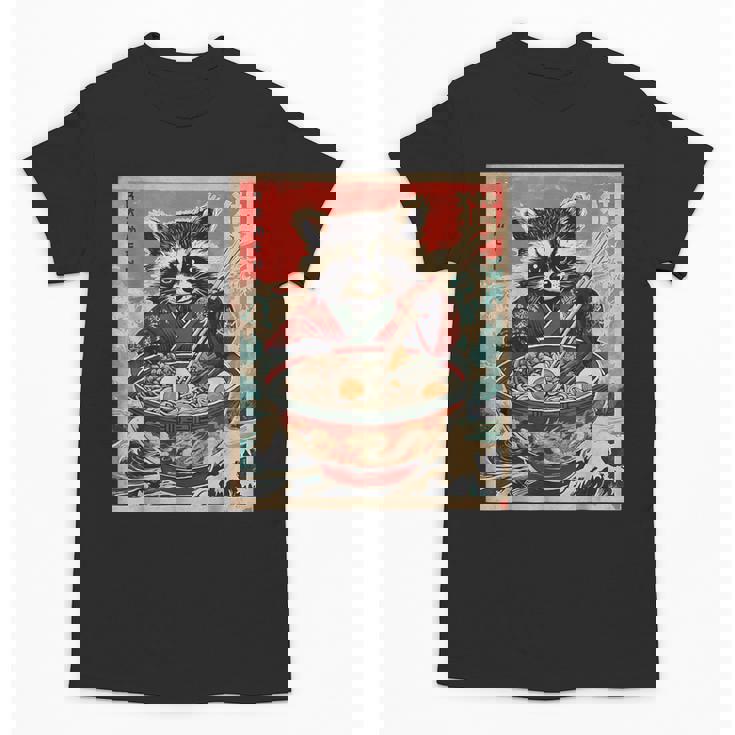 Raccoon Ramen Anime Unisex T-Shirt - Fun Japanese Style