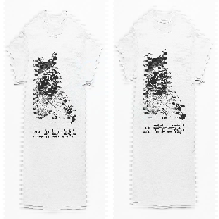 A Little Feral Raccoon With Moon Animal Raccoon Trash Panda Unisex T-Shirt
