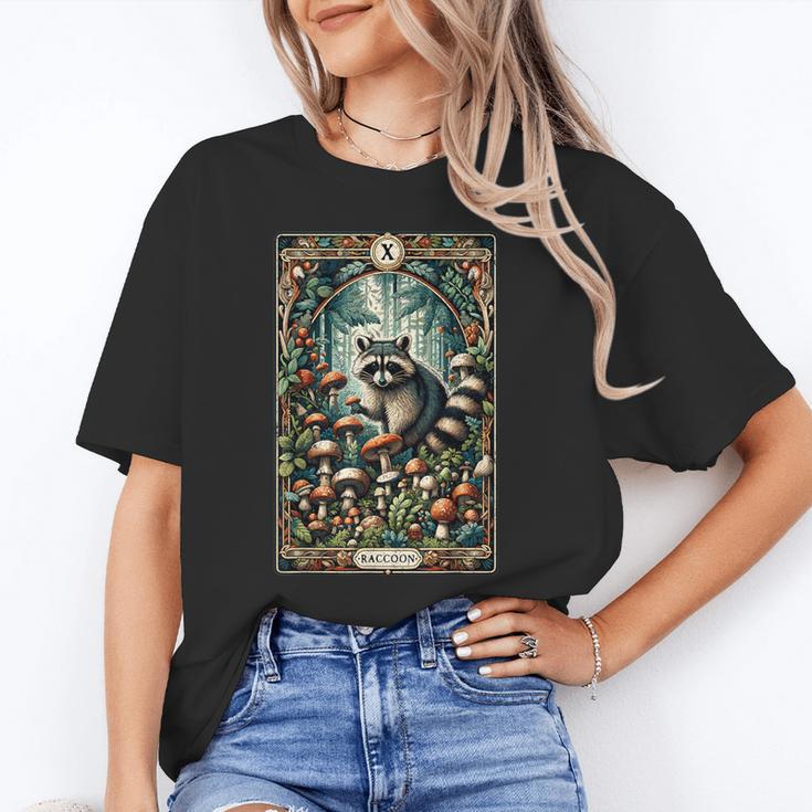 Raccoon Tarot Card Unisex T-Shirt | Cottagecore & Goblincore Style Raccoon Tarot Card Unisex T-Shirt | Cottagecore & Goblincore Style
