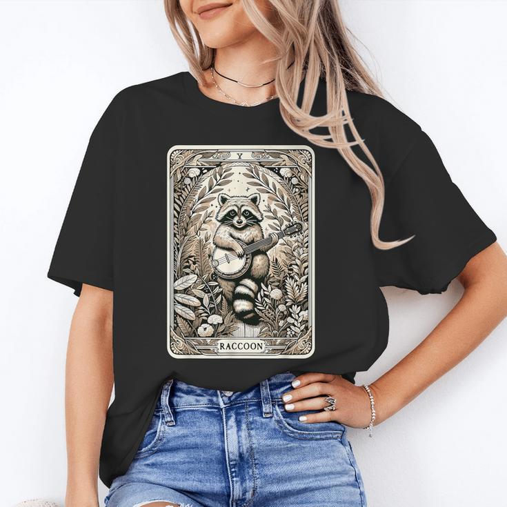 Raccoon Tarot T-Shirt - Cottagecore & Goblincore Style | Occult Unisex Tee