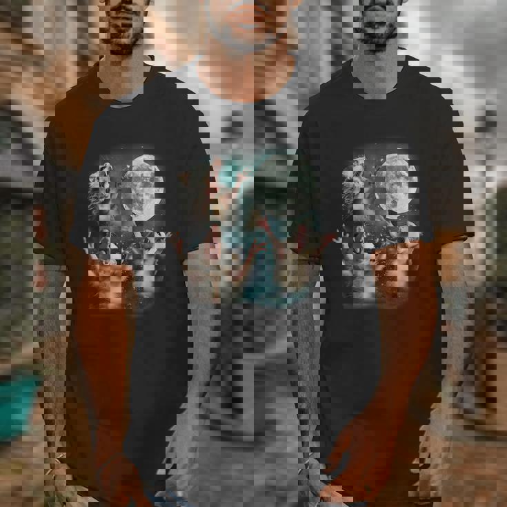 Cursed Possum Moon Unisex T-Shirt - Weird and Unique Meme Style