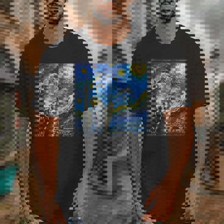 Raccoon Starry Night T-Shirt - Unisex Graphic for Nature Lovers