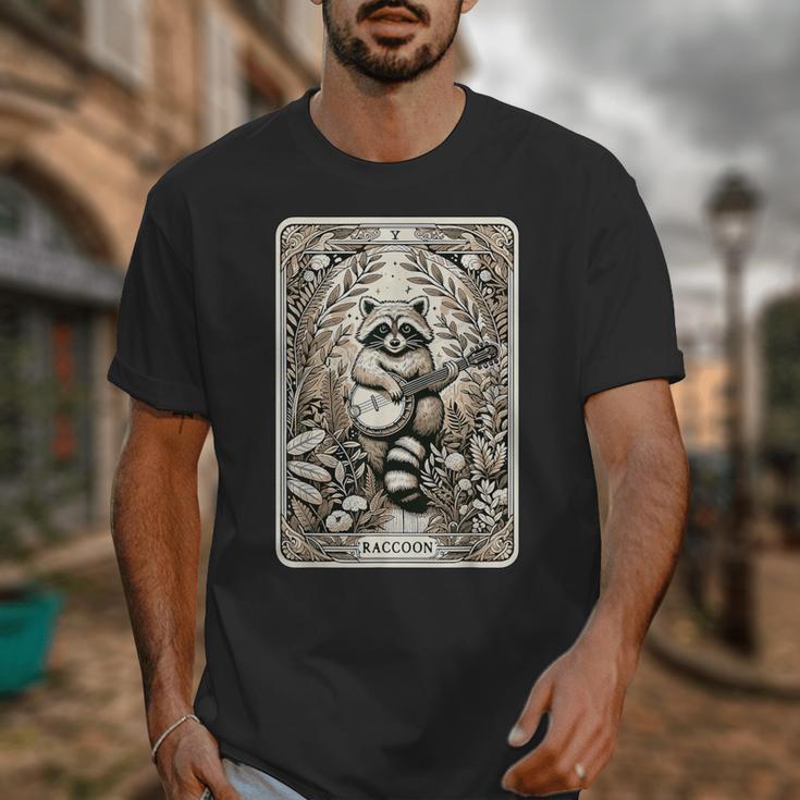 Raccoon Tarot T-Shirt - Cottagecore & Goblincore Style | Occult Unisex Tee